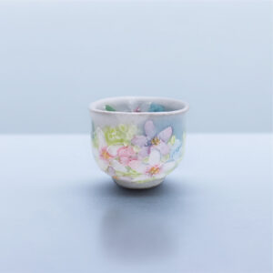 工房ゆずりは<br>薄紅花景色|ぐい呑(丸)