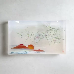 加賀友禅｜工房久恒<br>そめゆら・桜と富士